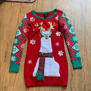 Llama Christmas sweater